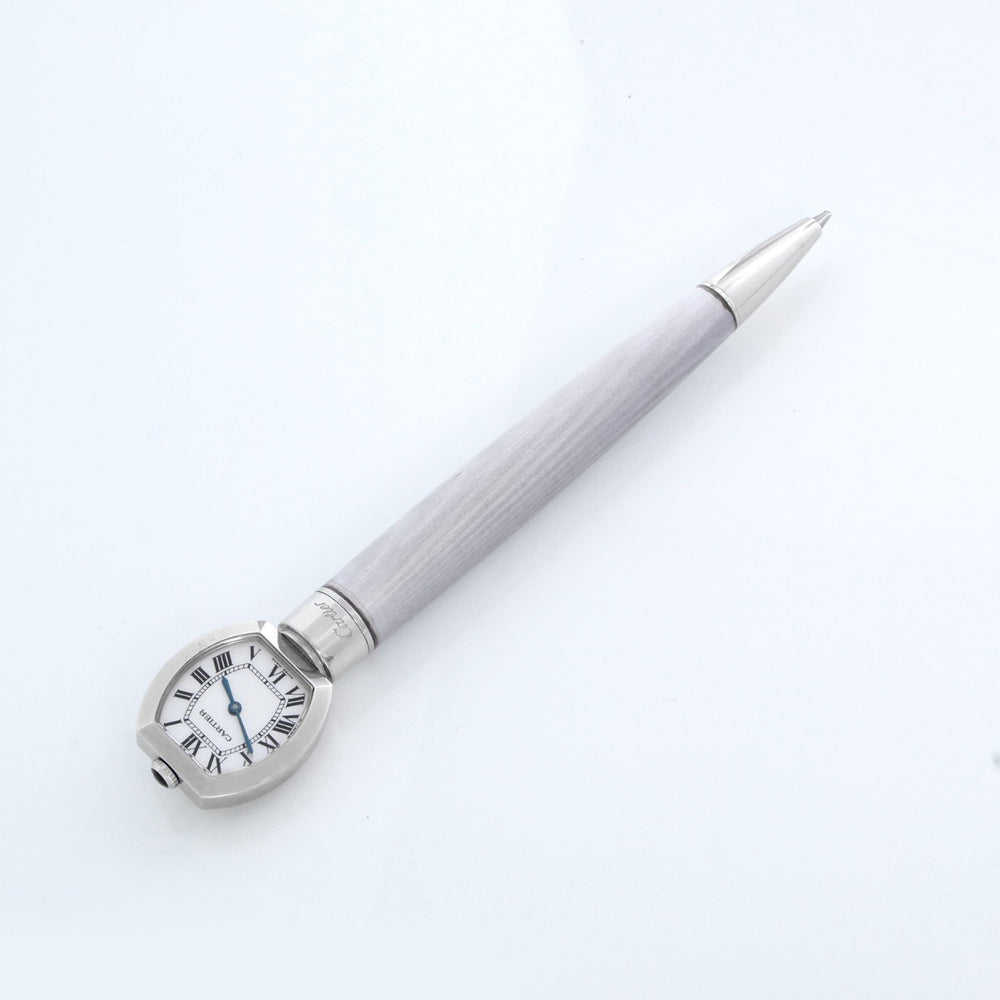 Louis Cartier “guilloche” Mother Of Pearl Ballpoint Pen