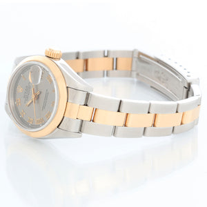 Ladies Rolex Datejust Watch with Smooth Gold Bezel 79163
