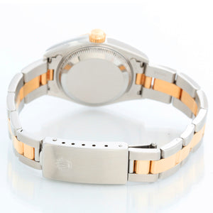 Ladies Rolex Datejust Watch with Smooth Gold Bezel 79163