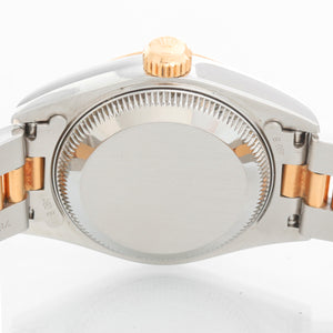 Ladies Rolex Datejust Watch with Smooth Gold Bezel 79163