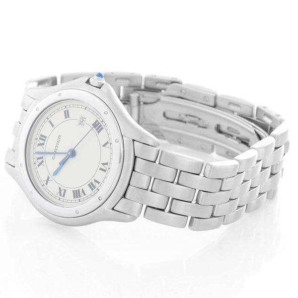 Cartier Cougar Men's/Ladies Midsize 33mm Stainless Steel Quartz Watch
