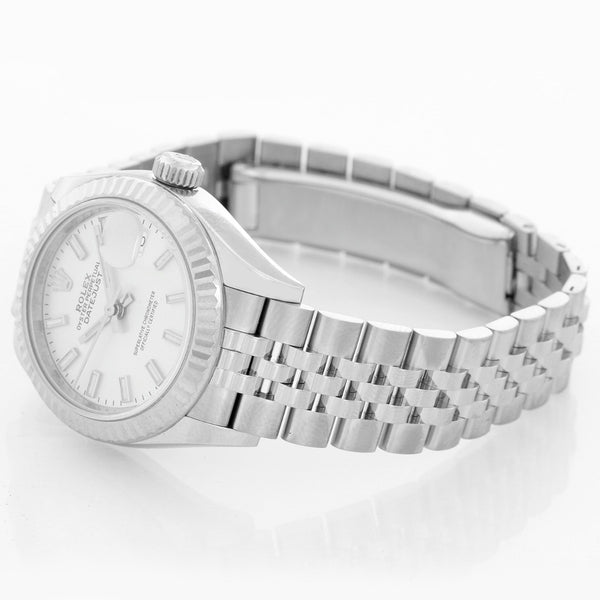 Ladies Rolex Datejust 28mm Stainless Steel Silver Dial 279174