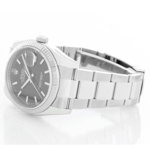 Rolex Datejust Men's Stainless Steel Watch Black Stick Dial  116234