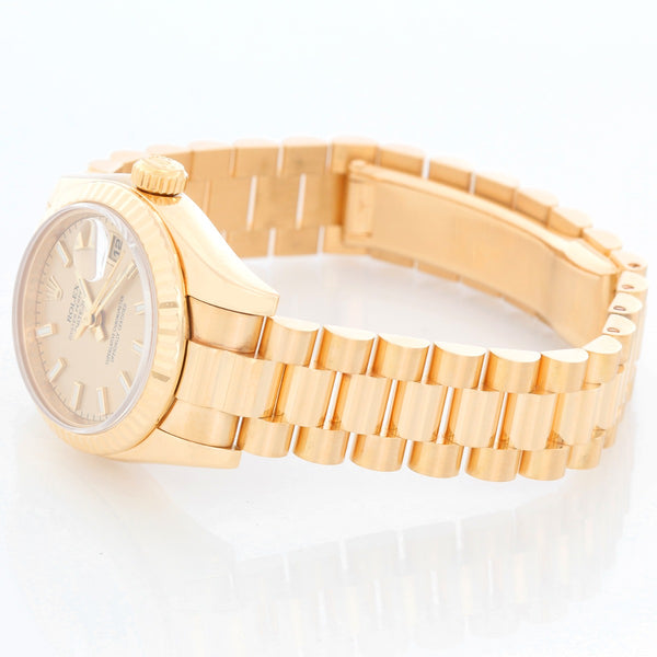Rolex Ladies President 18K Gold Watch 179178 Champagne Dial
