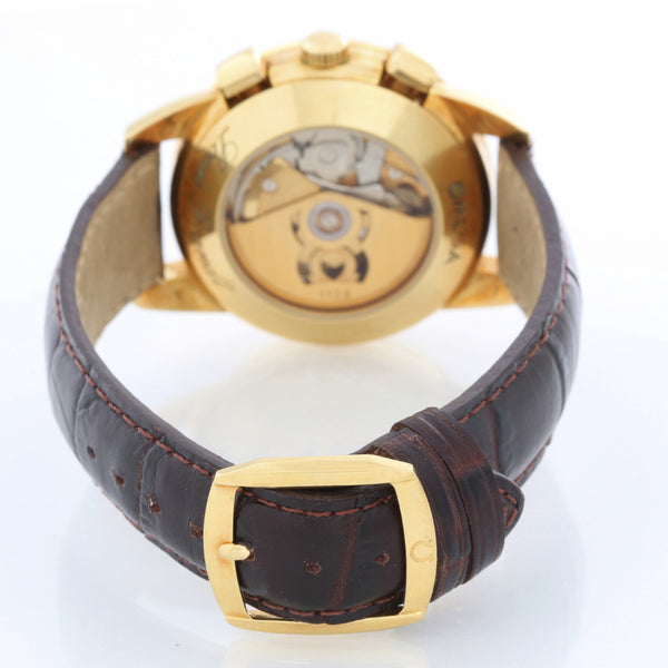 Omega Louis Brandt II Chronograph 18K Yellow Gold Watch