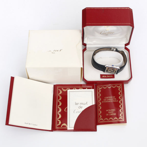 Cartier Must de Cartier Sterling Silver Art Deco Watch 1616