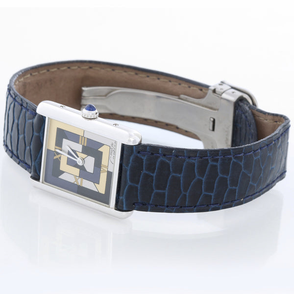 Cartier Must de Cartier Sterling Silver Art Deco Watch 1616