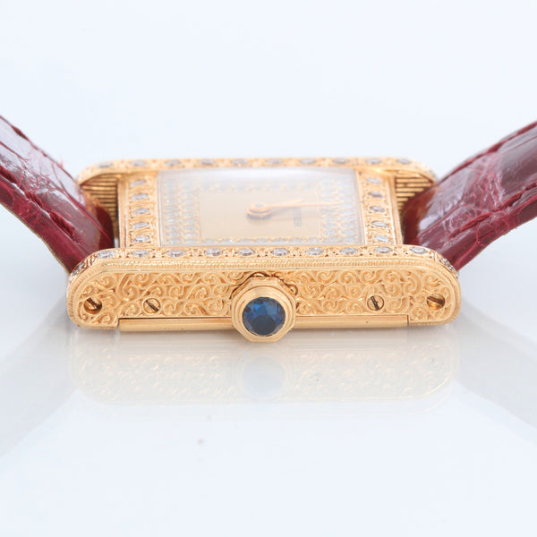 Very Rare Cartier Tank Normale 18K Yellow Gold Watch