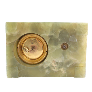 Unique Cartier Brass Mounted Calendar Desk Clock