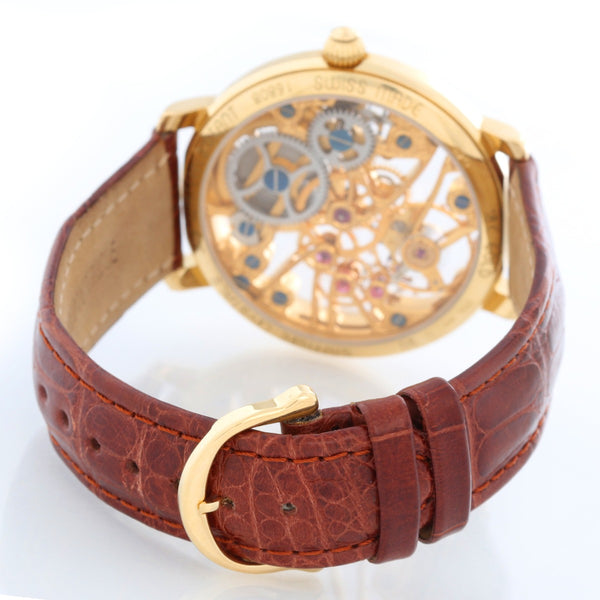 Maurice Lacroix Masterpiece Squelette 18K Yellow Gold Mens Watch