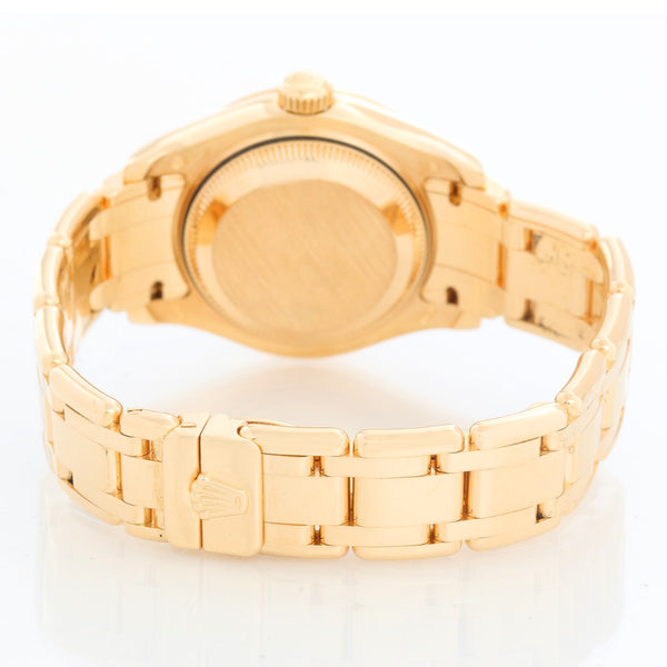Rolex Ladies Masterpiece/Pearlmaster Gold Diamond Watch 80298
