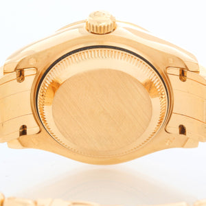 Rolex Ladies Masterpiece/Pearlmaster Gold Diamond Watch 80298
