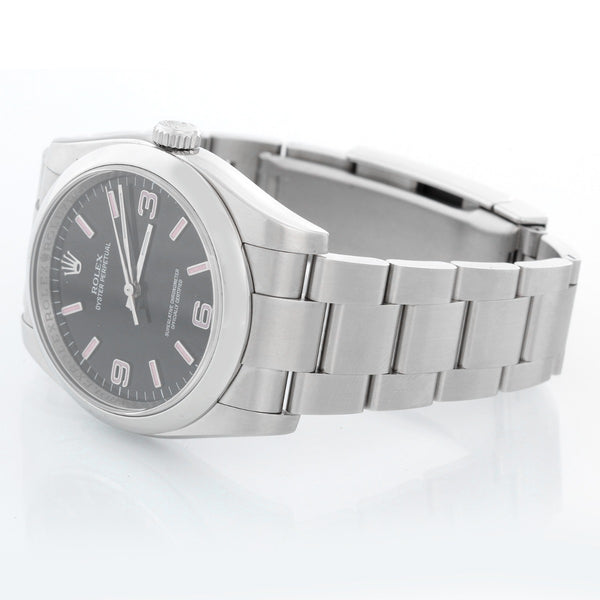 Rolex Oyster Perpetual No-Date Men's Steel Watch 116000 Black Dial