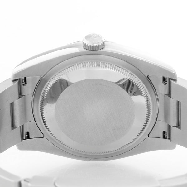 Rolex Oyster Perpetual No-Date Men's Steel Watch 116000 Black Dial