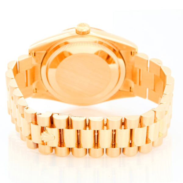 Rolex President Day-Date Men's 18k Yellow Gold Watch 118238