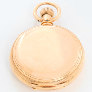 American Watch Co. Waltham 18K Yellow Gold Pocket Watch M1874