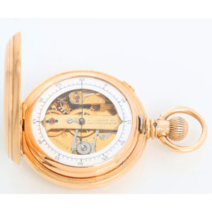 American Watch Co. Waltham 18K Yellow Gold Pocket Watch M1874