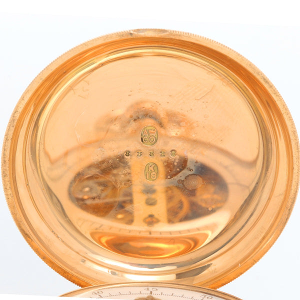 American Watch Co. Waltham 18K Yellow Gold Pocket Watch M1874