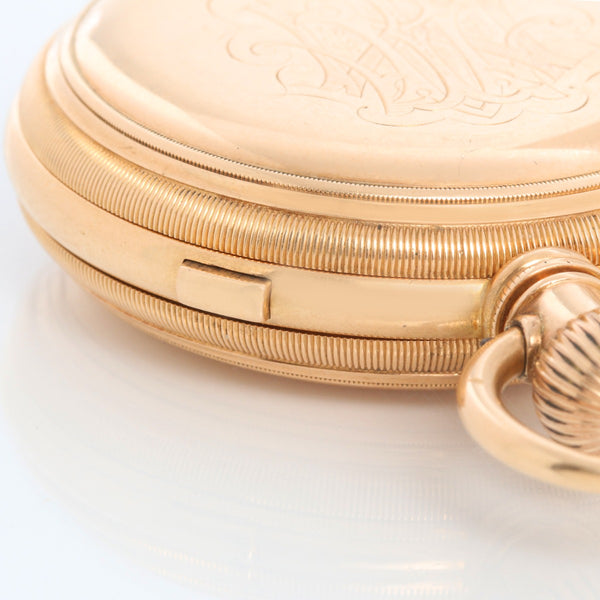 American Watch Co. Waltham 18K Yellow Gold Pocket Watch M1874