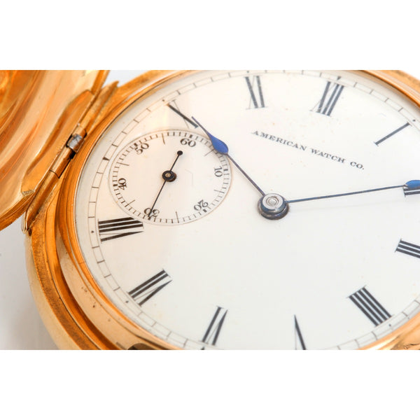 American Watch Co. Waltham 18K Yellow Gold Pocket Watch M1874