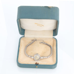 Vintage Patek Philippe 3267/1 Platinum & Diamond Ladies Cocktail Watch