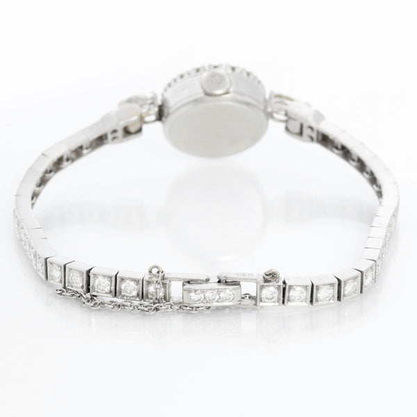 Vintage Patek Philippe 3267/1 Platinum & Diamond Ladies Cocktail Watch