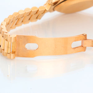 Ladies Rolex President 18k Gold & Diamond Tahitian Mother of Pearl Watch 69158