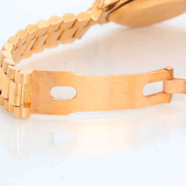 Ladies Rolex President 18k Gold & Diamond Tahitian Mother of Pearl Watch 69158