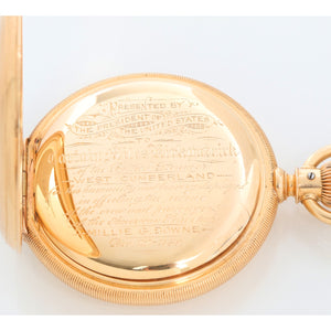 Waltham Presidential Presentation Model 1872 18K Yellow Gold Pocket Watch