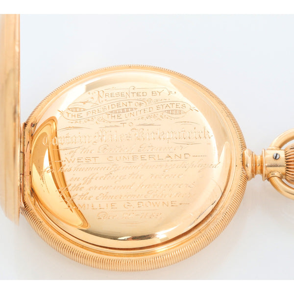 Waltham Presidential Presentation Model 1872 18K Yellow Gold Pocket Watch