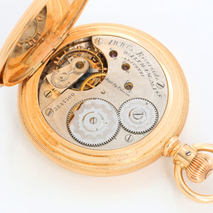 Waltham Presidential Presentation Model 1872 18K Yellow Gold Pocket Watch