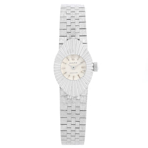 Vintage Rolex Orchid Chameleon 14K White Gold Ladies