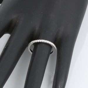 18K White Gold Pave Diamond Band Approx 1 ct Size 6.5
