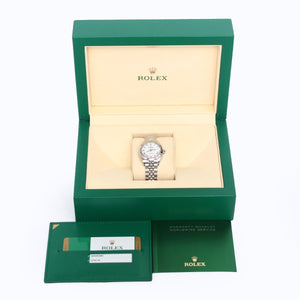 Ladies Rolex Datejust 28mm Stainless Steel White Dial 279174