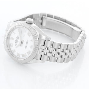 Ladies Rolex Datejust 28mm Stainless Steel White Dial 279174