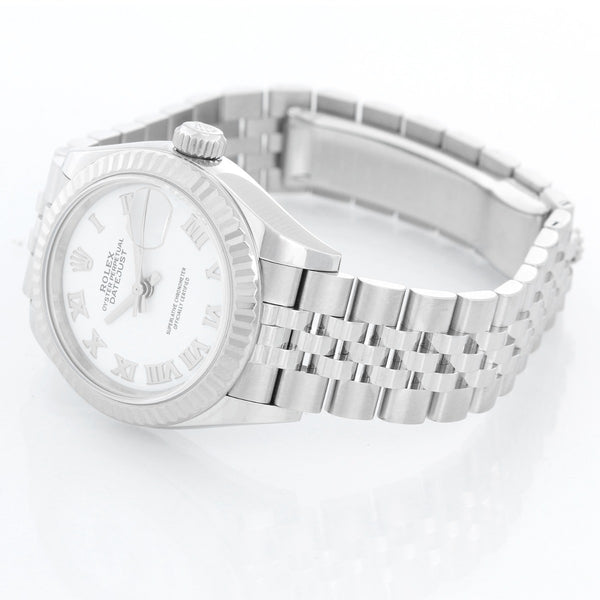 Ladies Rolex Datejust 28mm Stainless Steel White Dial 279174