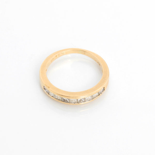 Nine Diamonds 14K Yellow Gold Ring Size 6