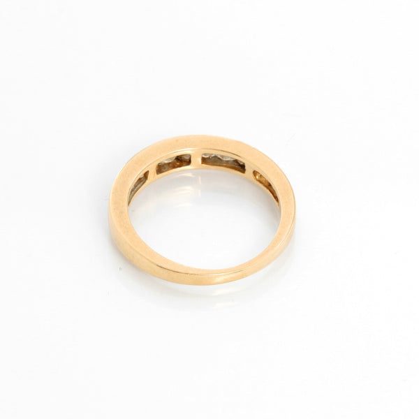 Nine Diamonds 14K Yellow Gold Ring Size 6