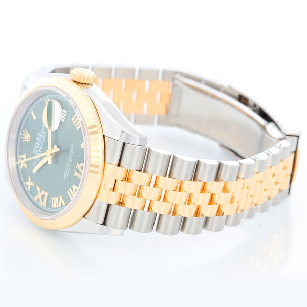 Rolex Datejust Men's 2-Tone Watch 126233 Olive dial