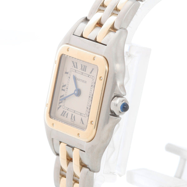 Cartier Panthere Ladies 2-Tone 2-Row Steel & Gold Watch W25029B6