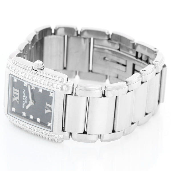 Ladies Patek Philippe Twenty-4  Diamond & 18k White Gold Watch 4910-20G-010 or 4910-20G
