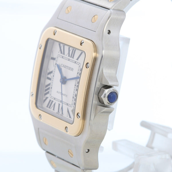 Cartier Santos Galbee XL Steel & Yellow Gold  Automatic Men's Watch W20099C4