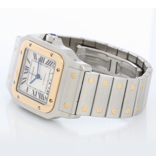 Cartier Santos Galbee XL Steel & Yellow Gold  Automatic Men's Watch W20099C4