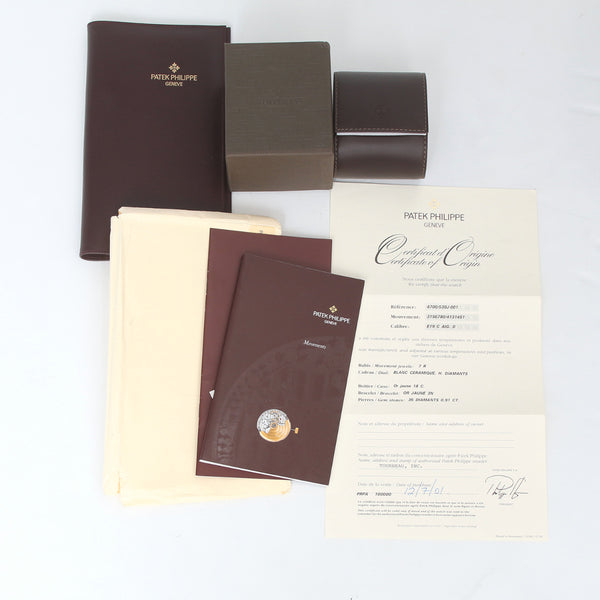 Patek Philippe Nautilus Ladies 18k Yellow Gold Diamond  Watch 4700/530J 001