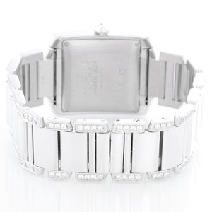 Cartier Tank Francaise 18k White Gold Mens Watch WE1003SF