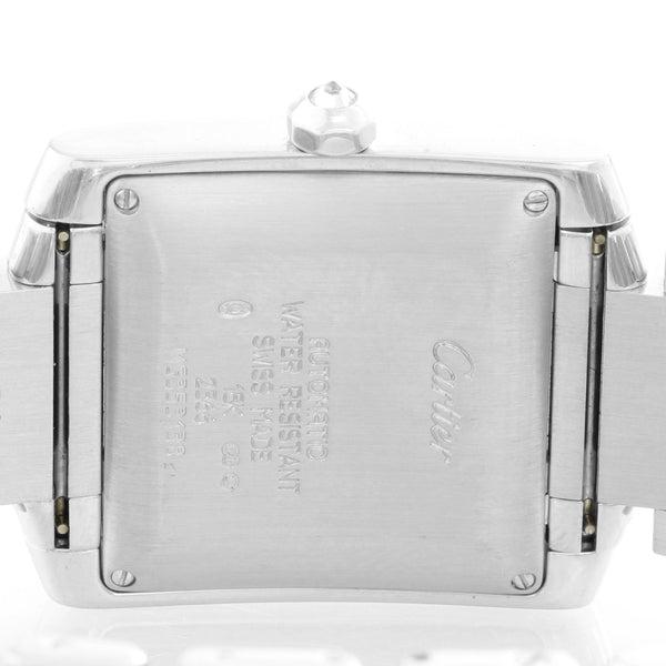 Cartier Tank Francaise 18k White Gold Mens Watch WE1003SF