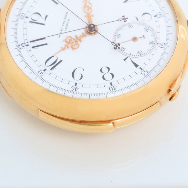 Marius Lecoultre Very Fine Gold Minute Repeater With Split Second Chronograph