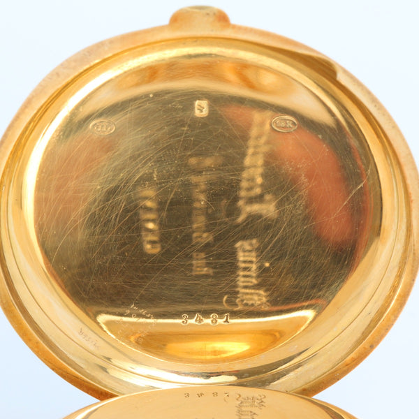 Marius Lecoultre Very Fine Gold Minute Repeater With Split Second Chronograph