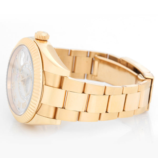 Rolex Sky-Dweller Men's 18k Yellow Gold Annual Calendar GMT Watch 326938