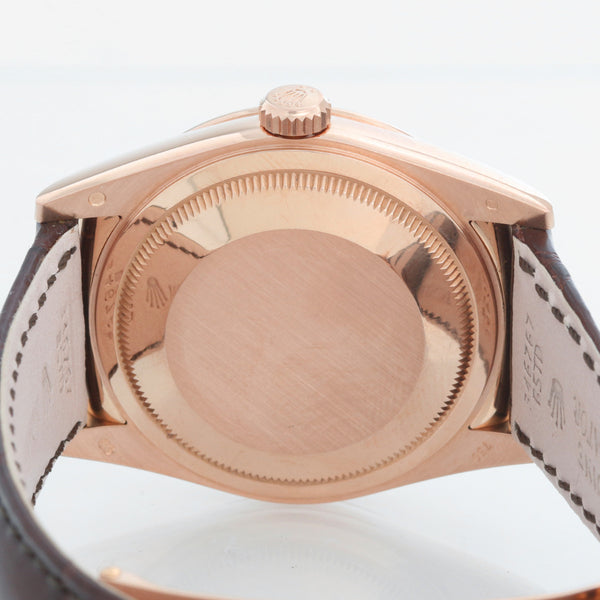 Rolex President Day-Date Men's 18k Rose Gold Watch 118135